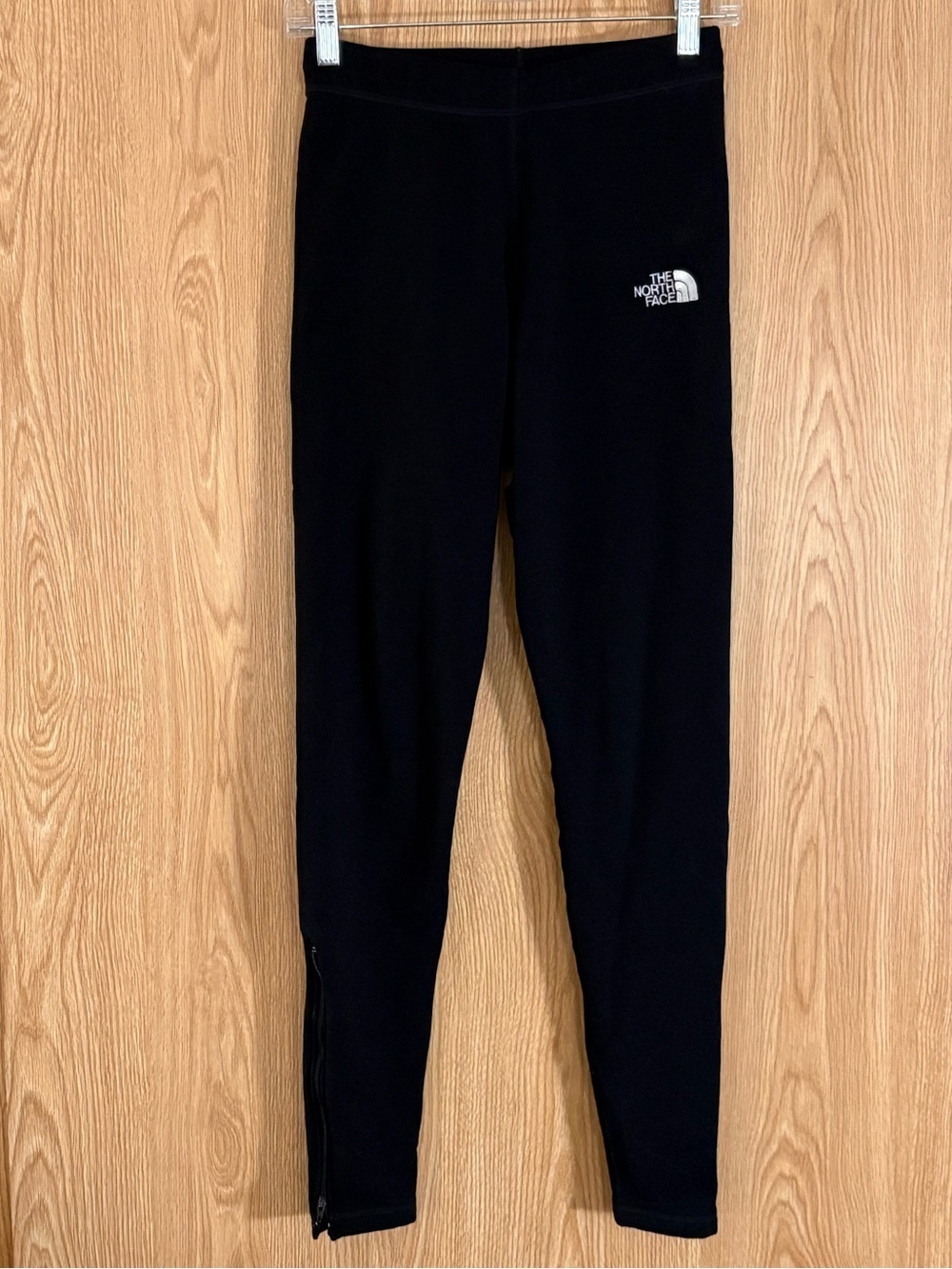 The North Face Black High Rise Leggings with Ankle Zippers and Pockets